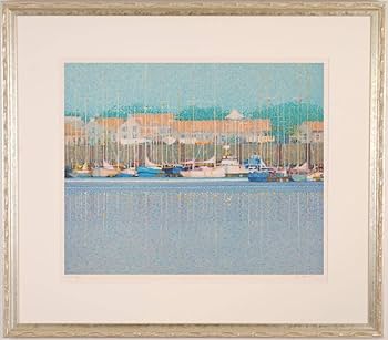 アンドレ・ブーリエ「村の海岸」 リトグラフ 版画 絵画　146/175 アンドレ・ブーリエ 「 遠い海 」 リトグラフ 版画 版画 絵画